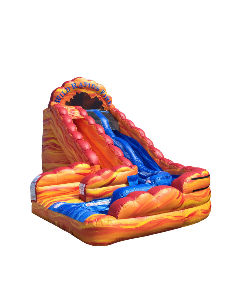 20’ Wild Rapids Fire Dual Lane Water Slide